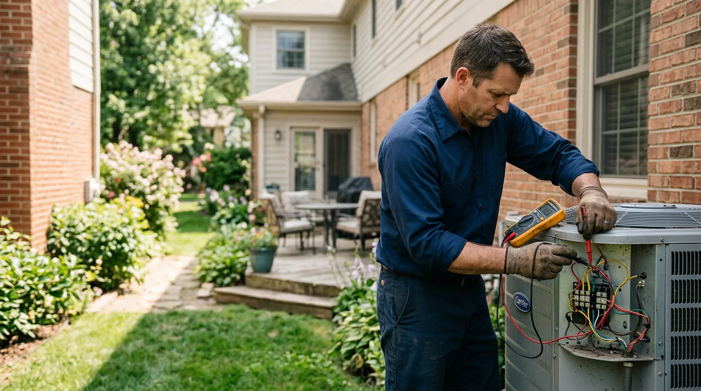 HVAC technician working near Timnath, CO